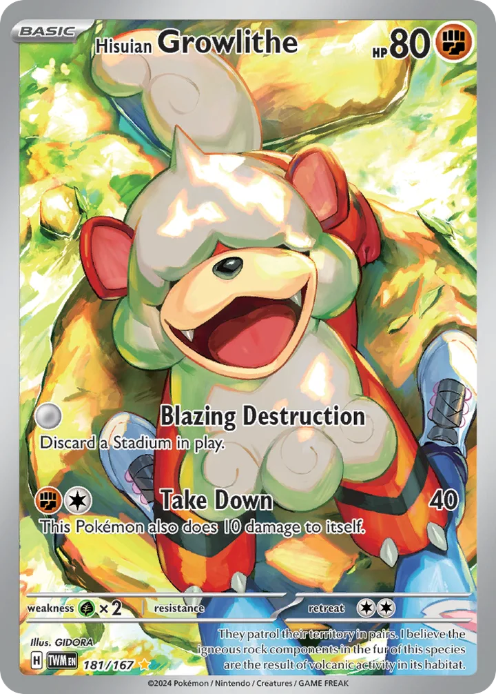 Hisuian Growlithe, Twilight Masquerade 181/167
