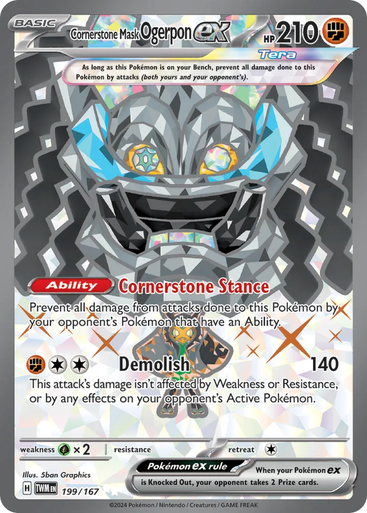 Cornerstone Mask Ogerpon ex, Twilight Masquerade 199/167