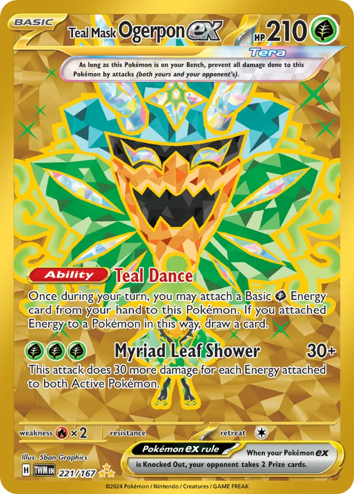 Teal Mask Ogerpon ex, Twilight Masquerade 221/167