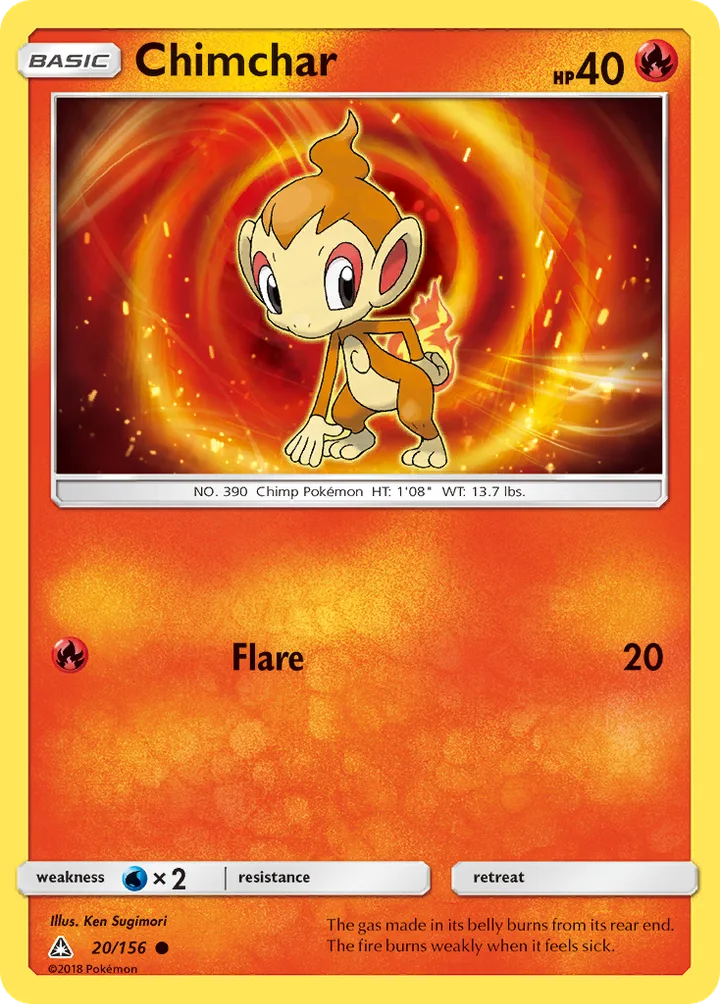 Chimchar, Ultra Prism 20/156