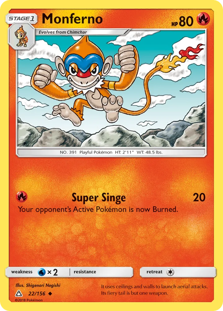 Monferno, Ultra Prism 22/156