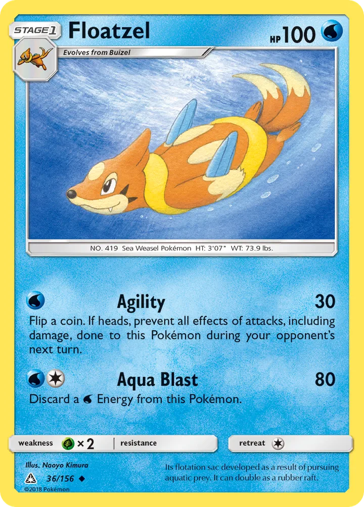 Floatzel, Ultra Prism 36/156