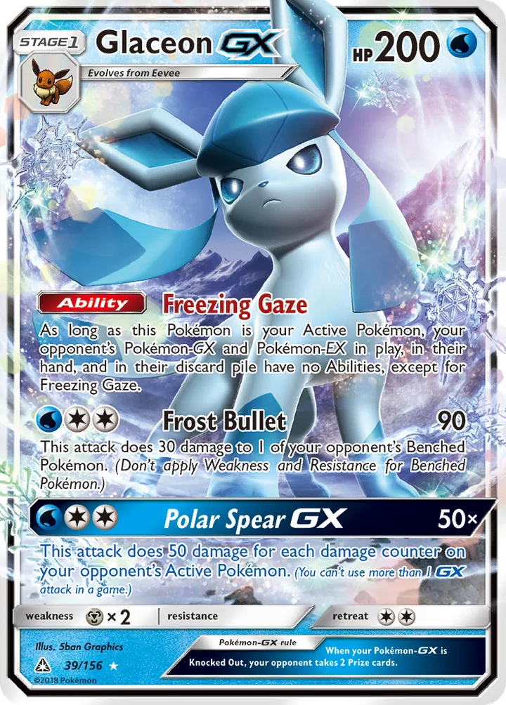 Glaceon-GX, Ultra Prism 39/156