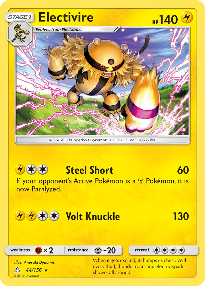 Electivire, Ultra Prism 44/156