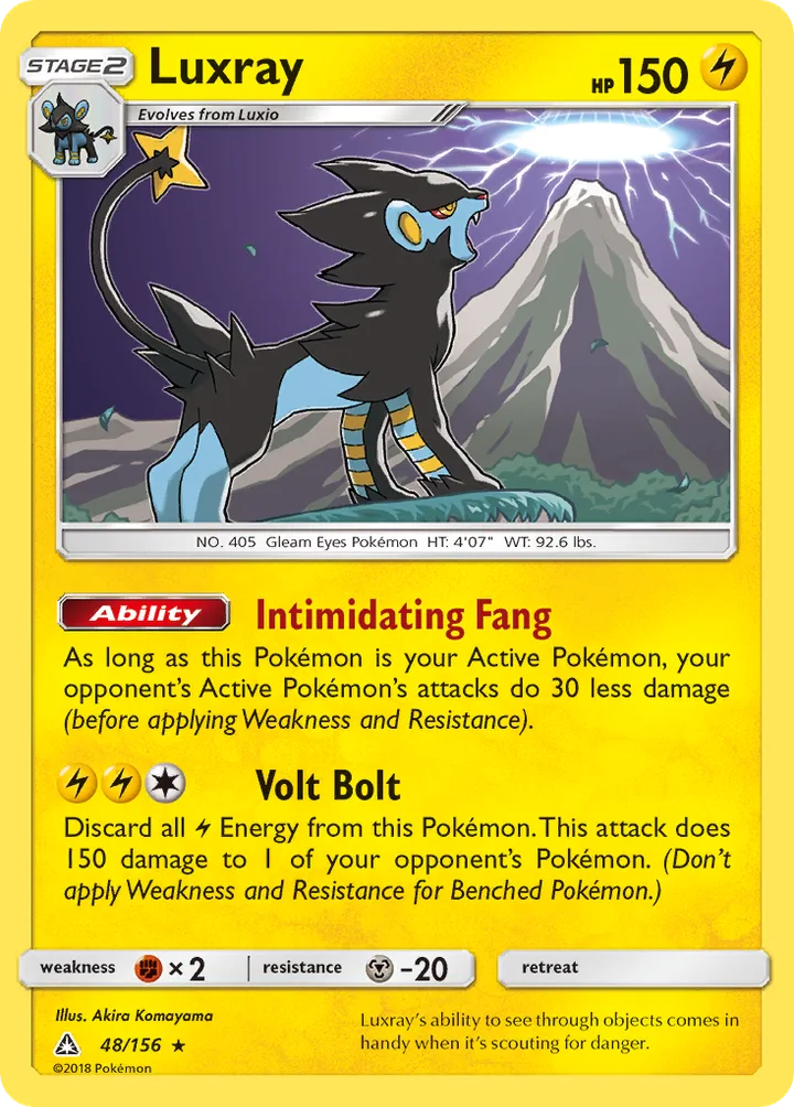 Luxray, Ultra Prism 48/156