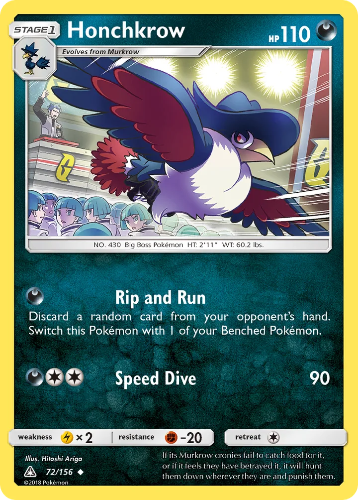 Honchkrow, Ultra Prism 72/156