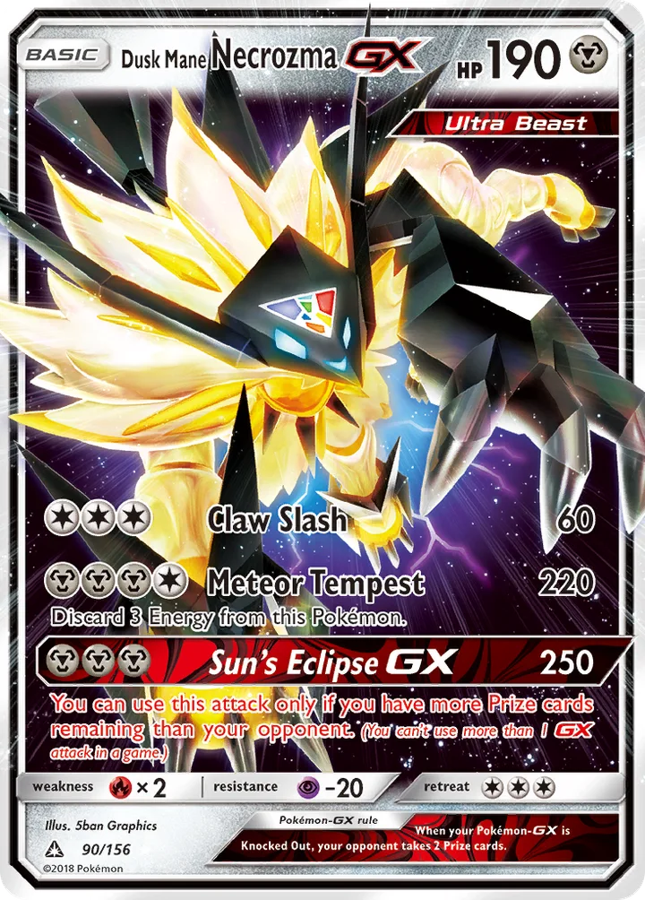 Dusk Mane Necrozma-GX, Ultra Prism 90/156