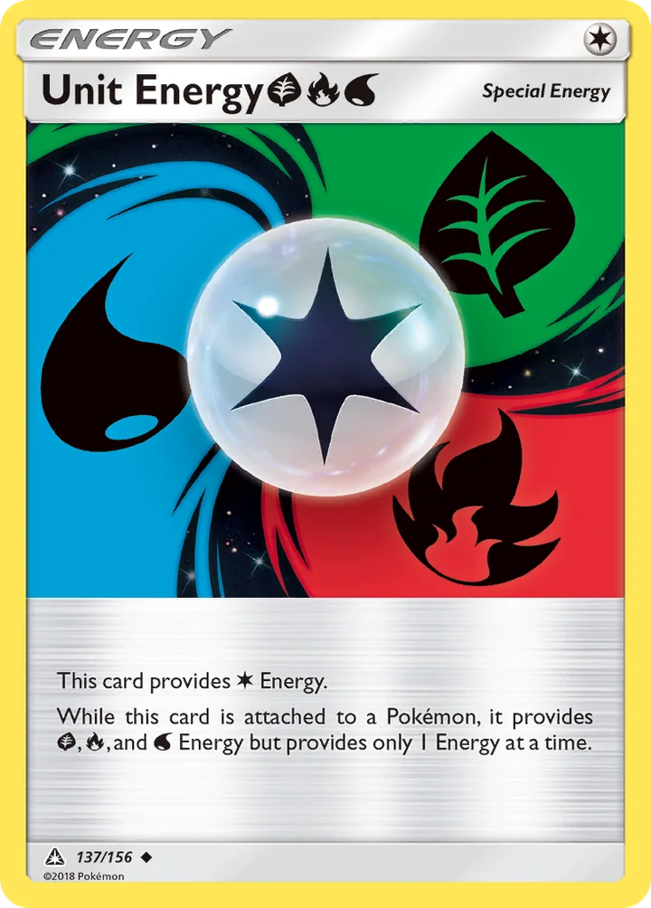 Unit Energy Grass Fire Water, Ultra Prism 137/156