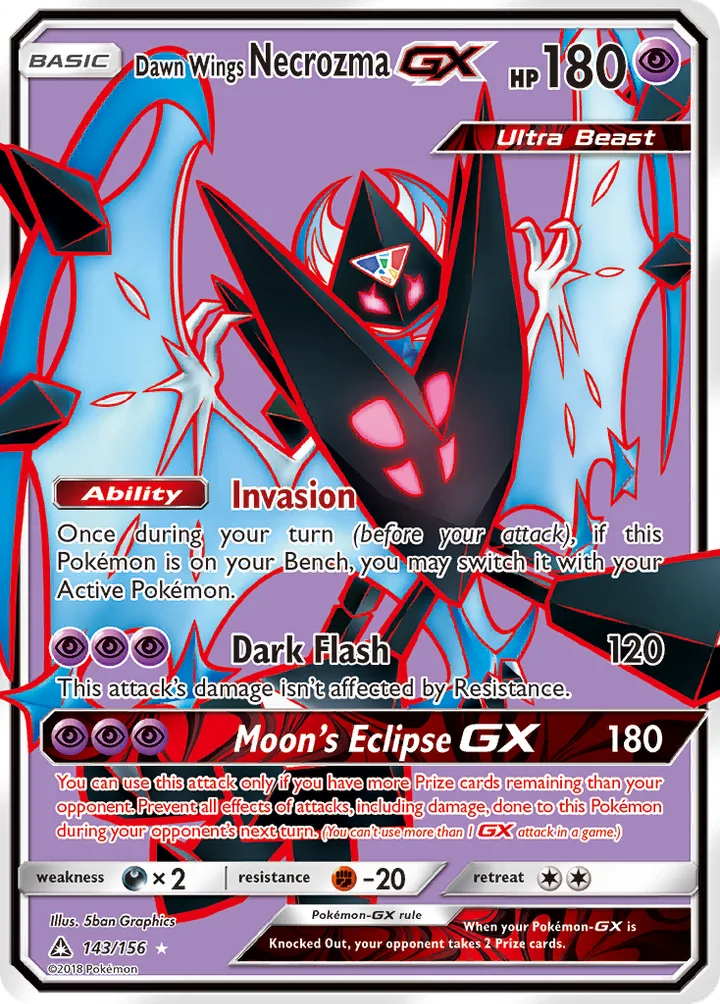 Dawn Wings Necrozma-GX, Ultra Prism 143/156