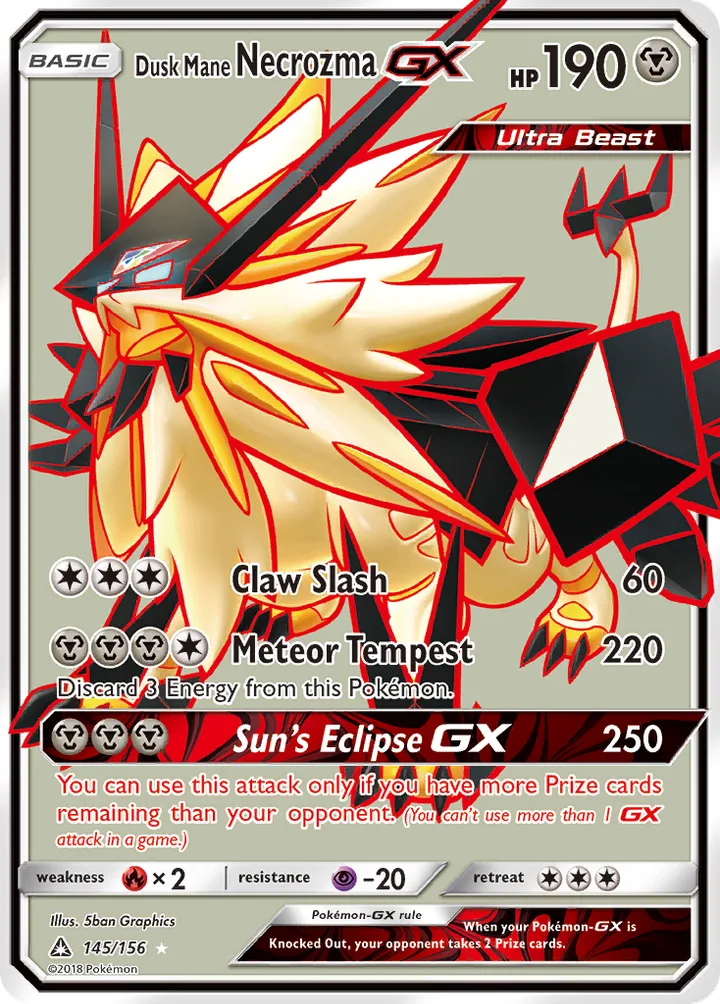 Dusk Mane Necrozma-GX, Ultra Prism 145/156