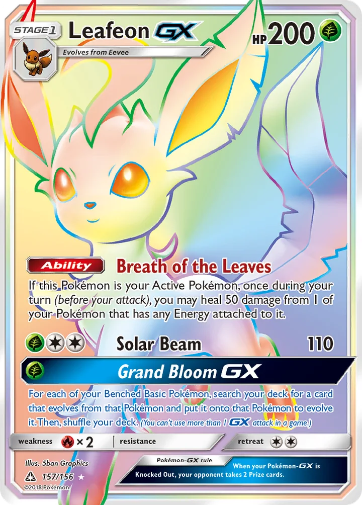 Leafeon-GX, Ultra Prism 157/156