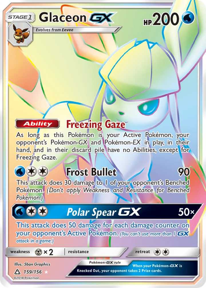 Glaceon-GX, Ultra Prism 159/156