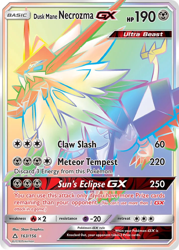 Dusk Mane Necrozma-GX, Ultra Prism 163/156