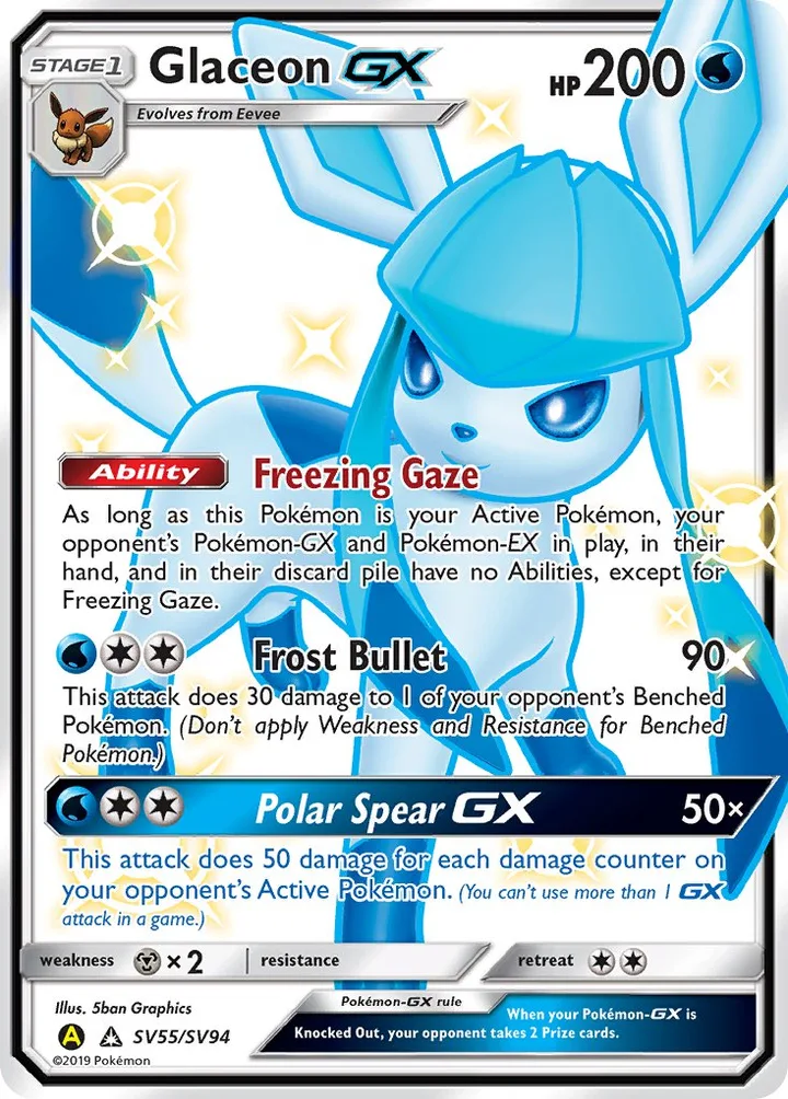 Glaceon-GX, Hidden Fates SV55/SV94