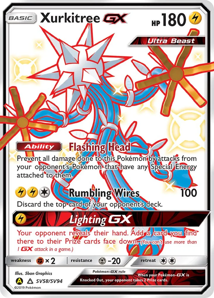 Xurkitree-GX, Hidden Fates SV58/SV94