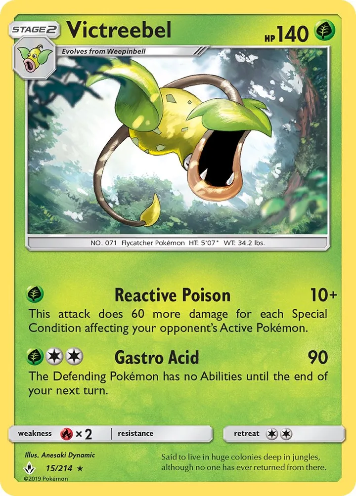 Victreebel, Unbroken Bonds 15/214