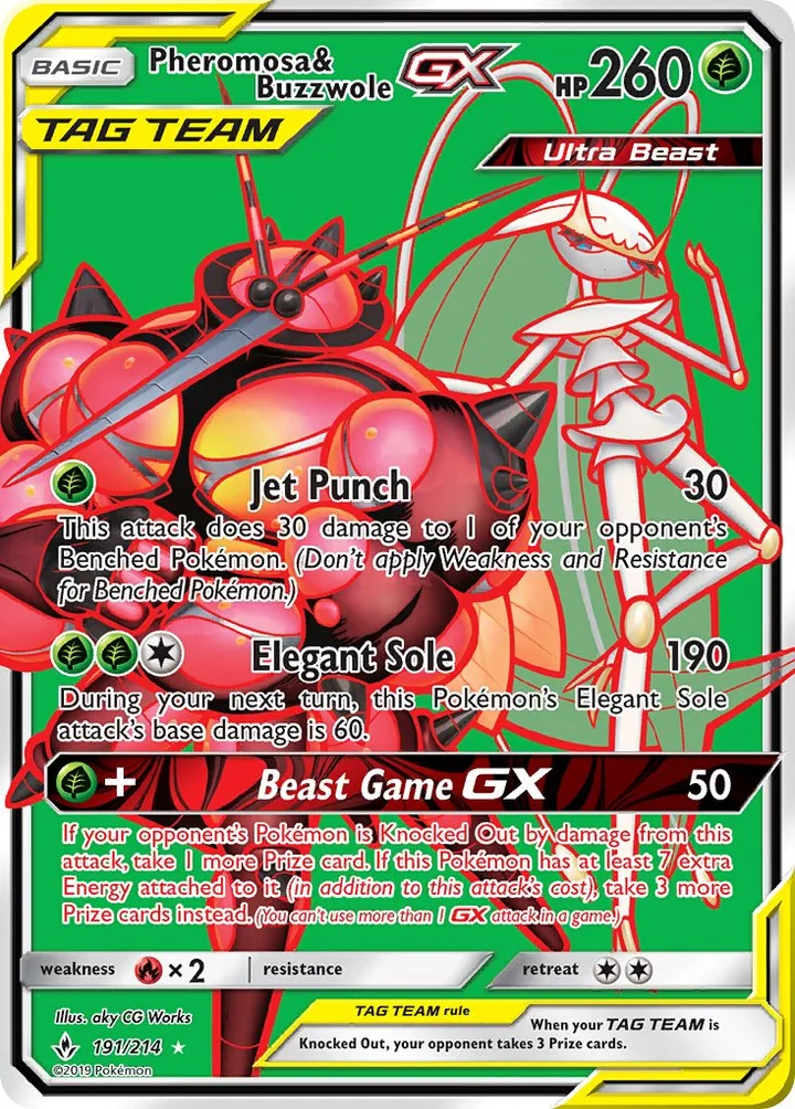 Pheromosa & Buzzwole-GX, Unbroken Bonds 191/214