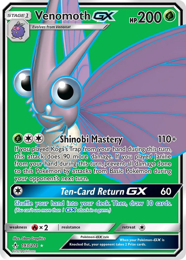 Venomoth-GX, Unbroken Bonds 193/214