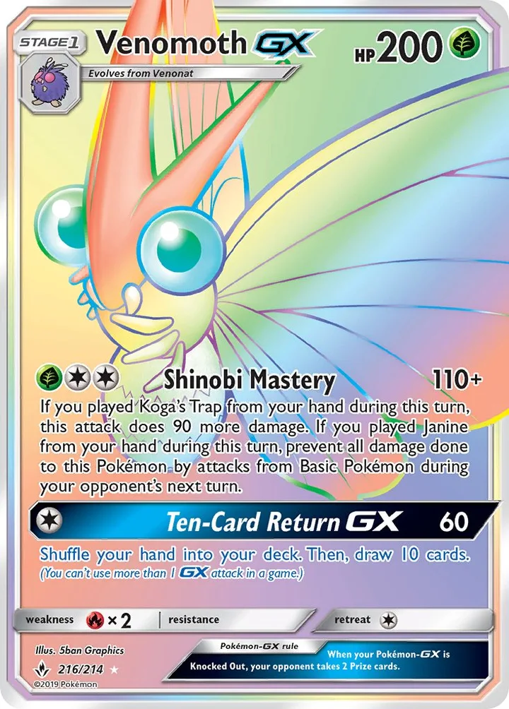 Venomoth-GX, Unbroken Bonds 216/214
