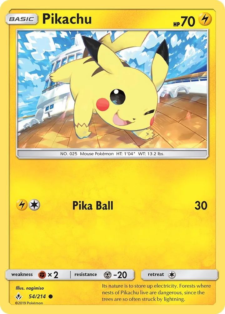 Pikachu, Unbroken Bonds 54/214