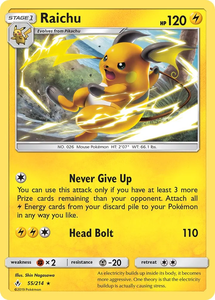 Raichu, Unbroken Bonds 55/214