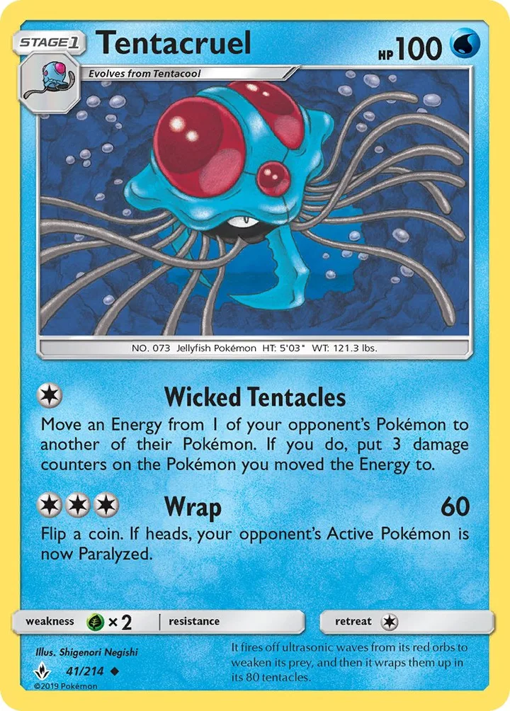 Tentacruel, Unbroken Bonds 41/214