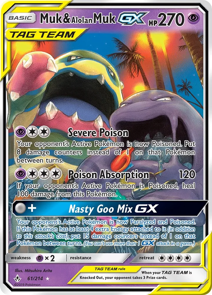 Muk & Alolan Muk-GX, Unbroken Bonds 61/214