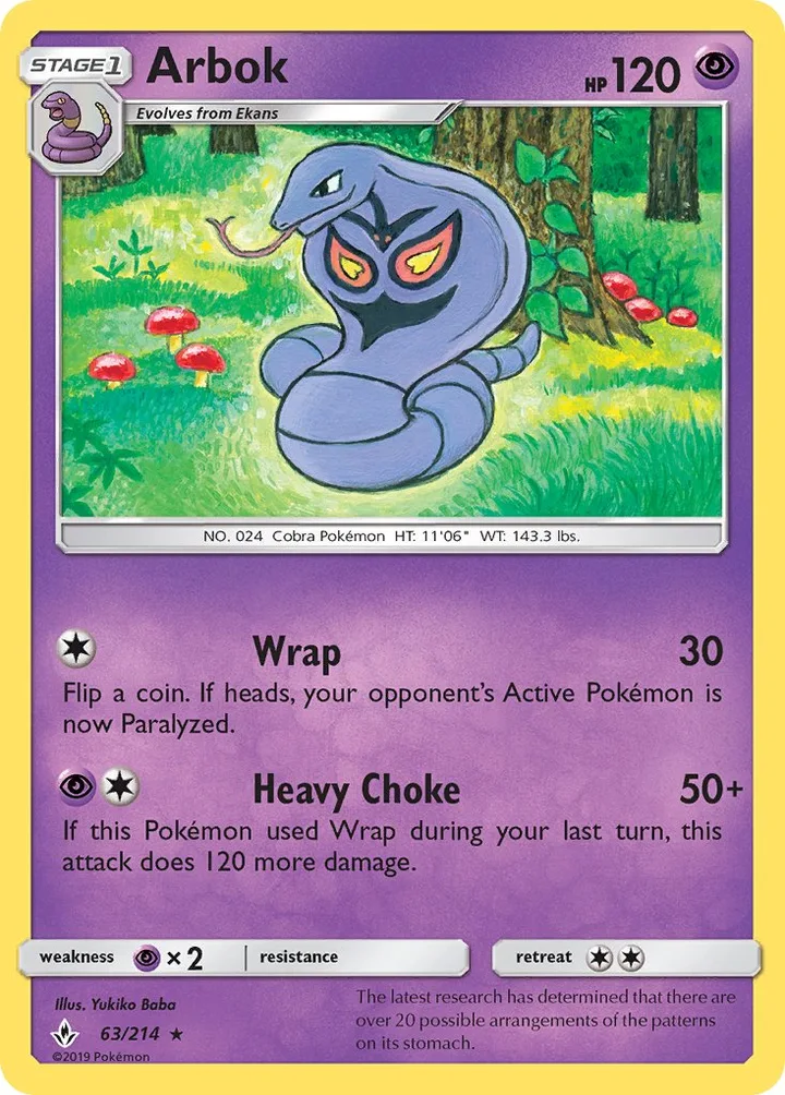 Arbok, Unbroken Bonds 63/214