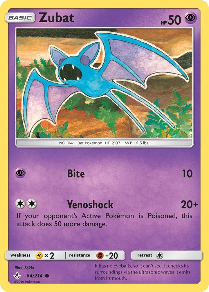 Zubat, Unbroken Bonds 64/214