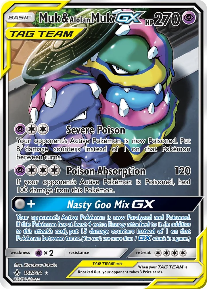 Muk & Alolan Muk-GX, Unbroken Bonds 197/214