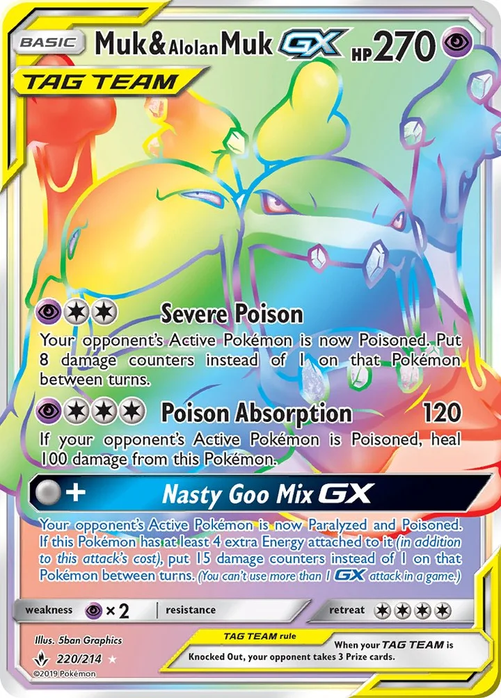 Muk & Alolan Muk-GX, Unbroken Bonds 220/214