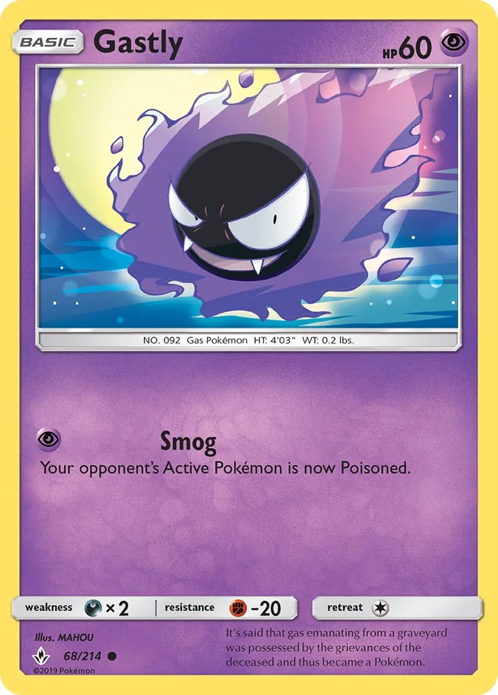 Gastly, Unbroken Bonds 68/214