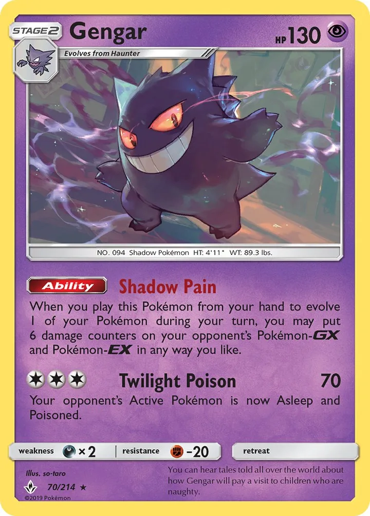 Gengar, Unbroken Bonds 70/214