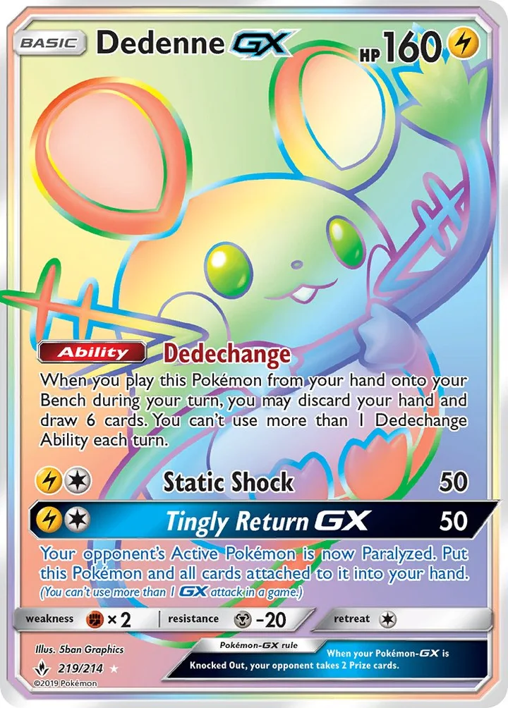Dedenne-GX, Unbroken Bonds 219/214