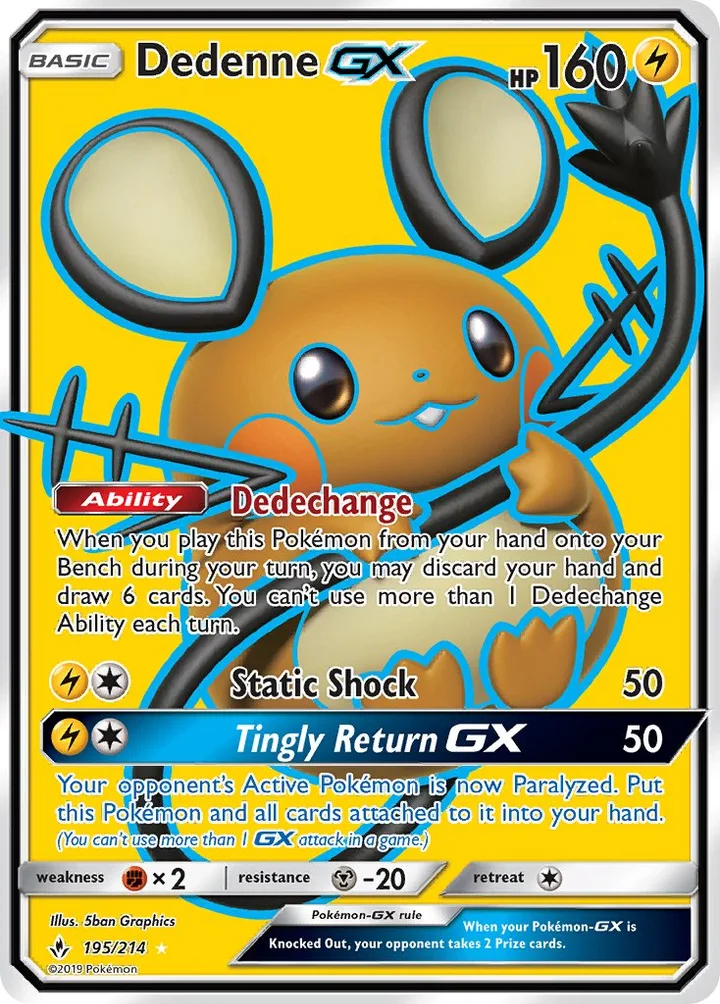 Dedenne-GX, Unbroken Bonds 195/214