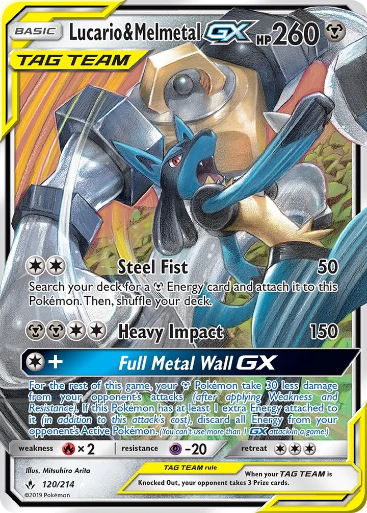 Lucario & Melmetal-GX, Unbroken Bonds 120/214