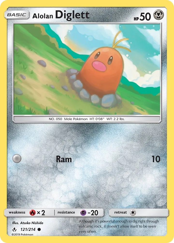 Alolan Diglett, Unbroken Bonds 121/214