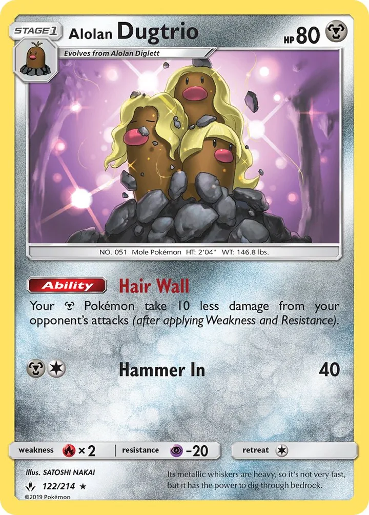 Alolan Dugtrio, Unbroken Bonds 122/214