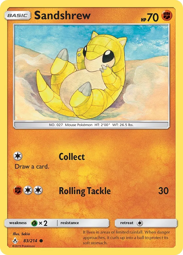 Sandshrew, Unbroken Bonds 83/214