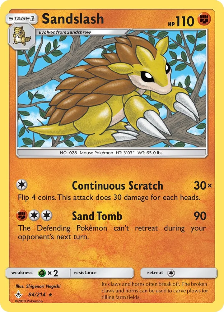 Sandslash, Unbroken Bonds 84/214