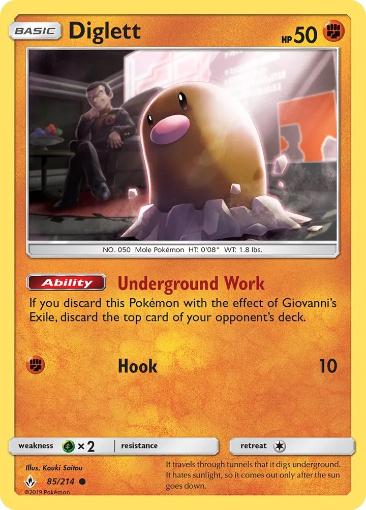 Diglett, Unbroken Bonds 85/214