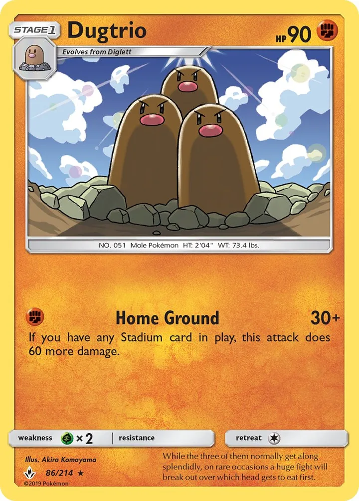 Dugtrio, Unbroken Bonds 86/214