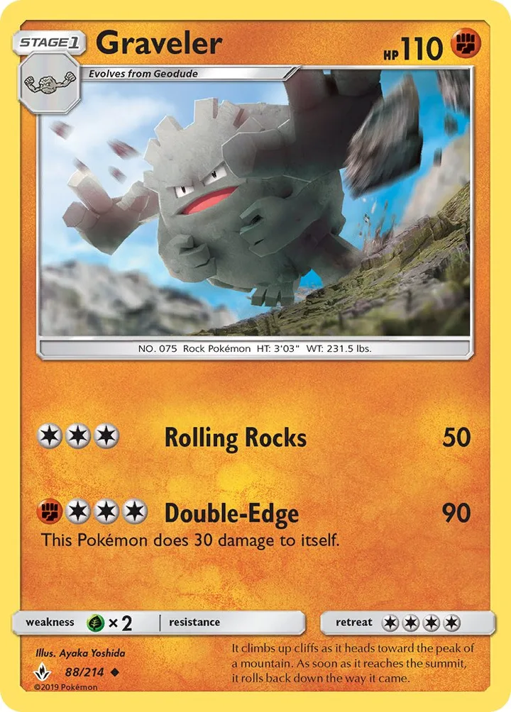 Graveler, Unbroken Bonds 88/214