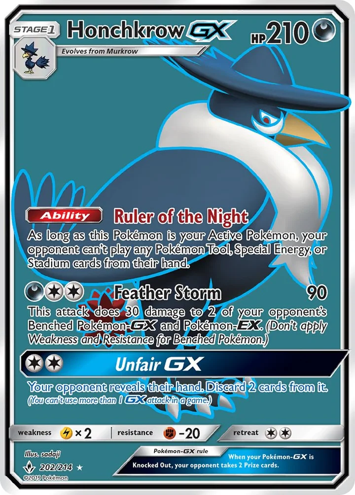 Honchkrow-GX, Unbroken Bonds 202/214