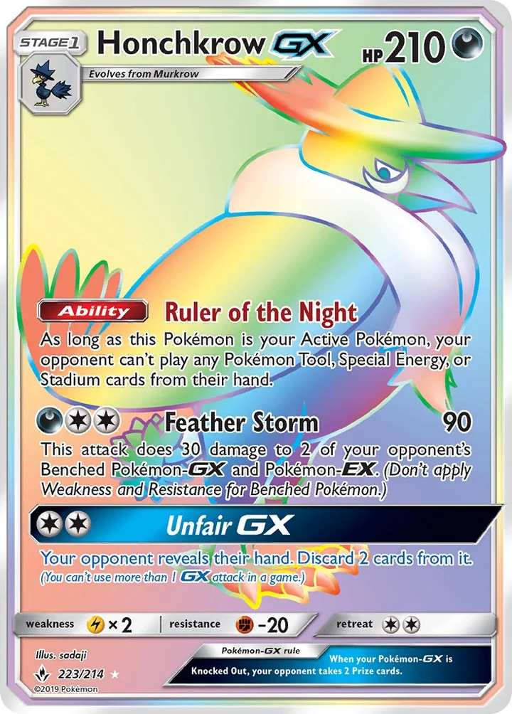 Honchkrow-GX, Unbroken Bonds 223/214