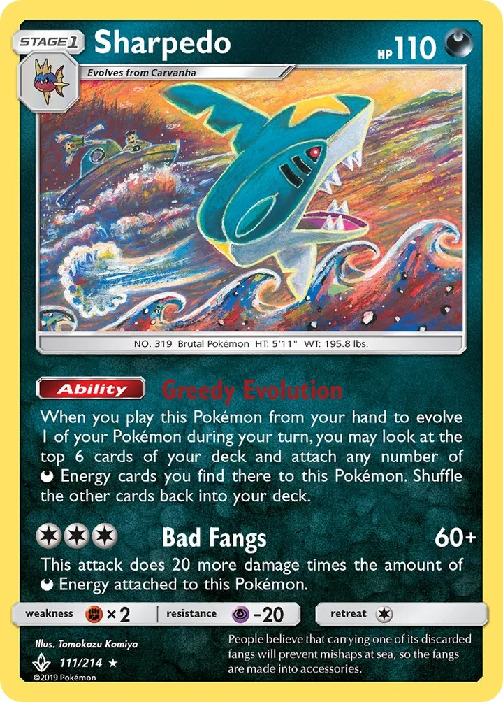 Sharpedo, Unbroken Bonds 111/214
