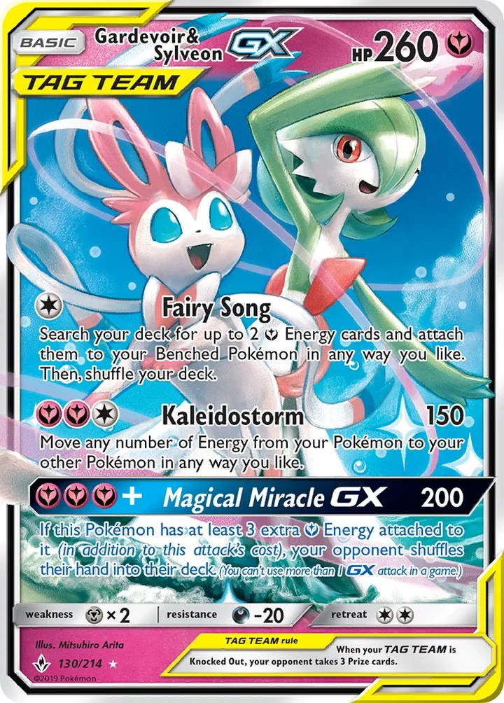 Gardevoir & Sylveon-GX, Unbroken Bonds 130/214