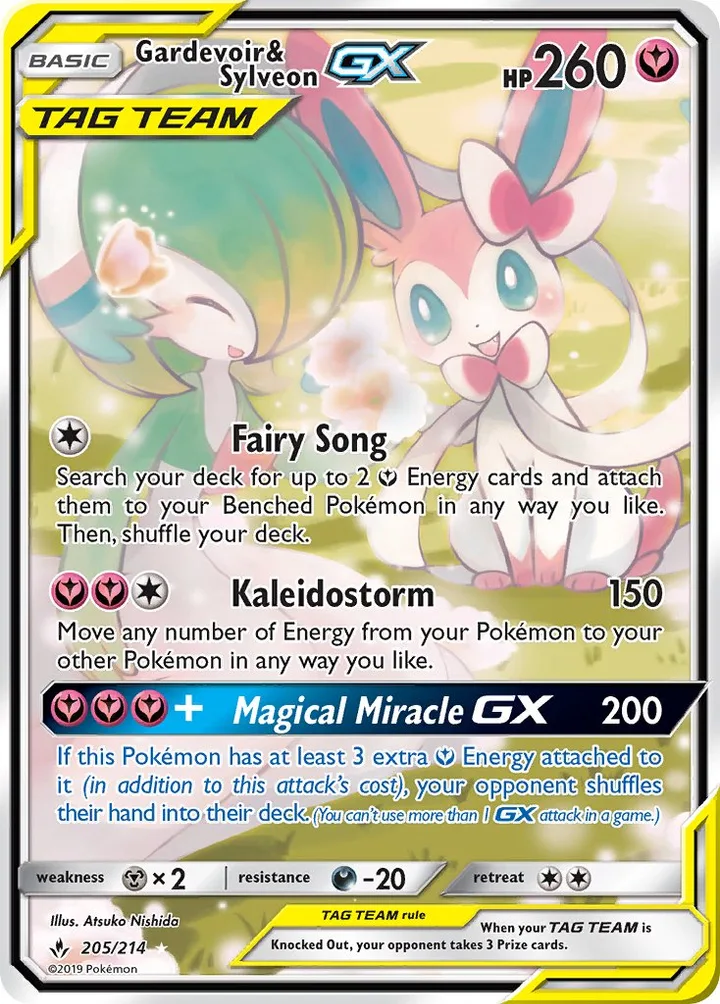Gardevoir & Sylveon-GX, Unbroken Bonds 205/214