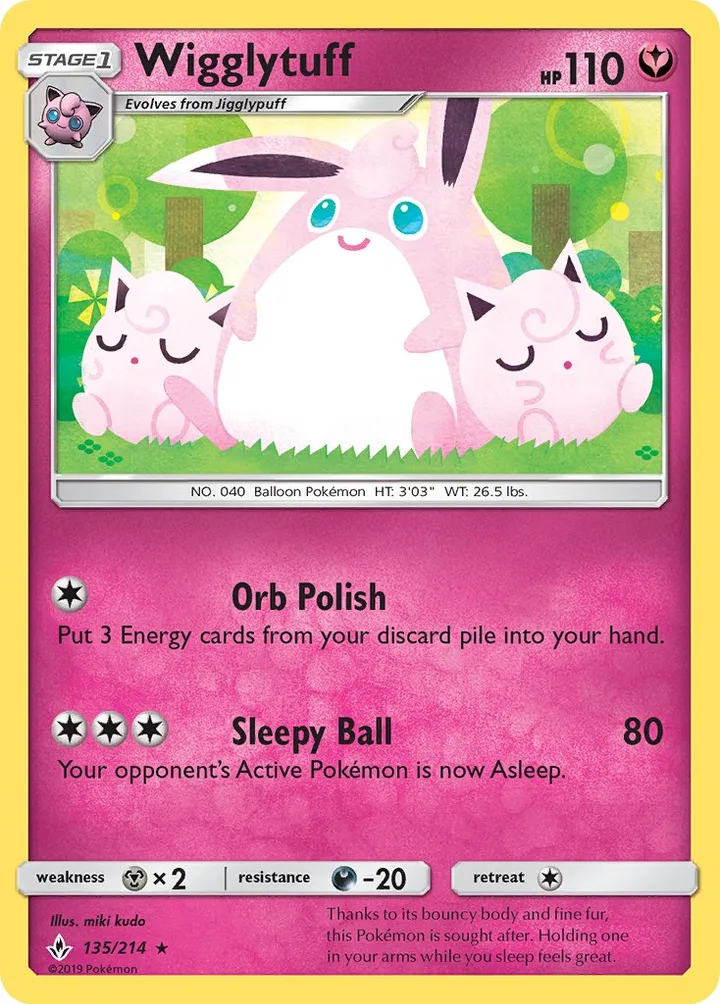 Wigglytuff, Unbroken Bonds 135/214
