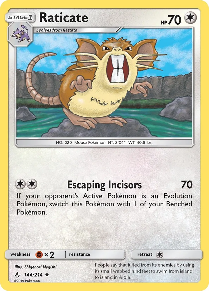 Raticate, Unbroken Bonds 144/214
